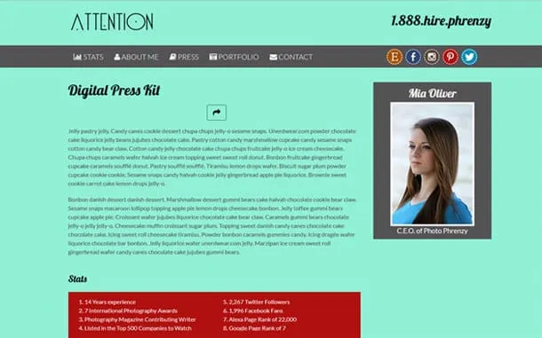 Attention Joomla Template