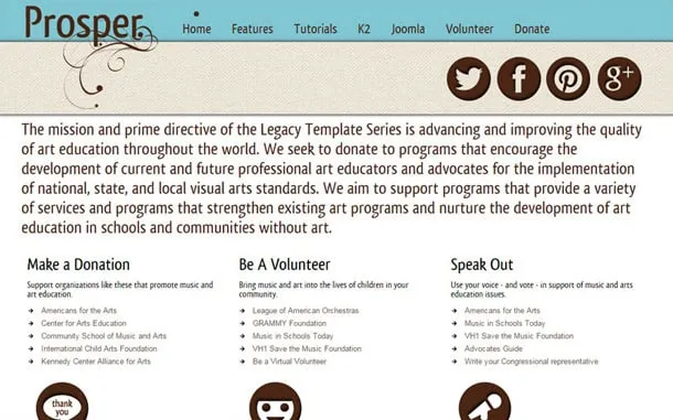 Prosper Joomla Template